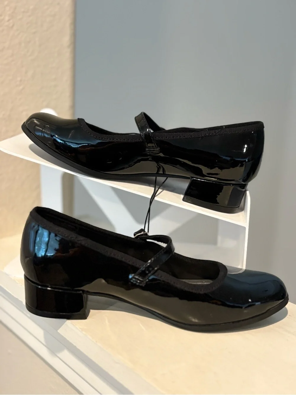 NEW Cat & Jack Avi Black Adjustable Buckle Block Heel Little Girls Size 2